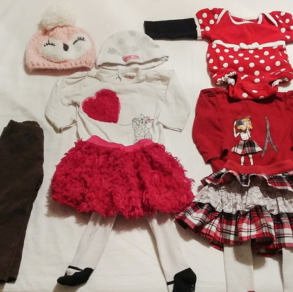 8 pc. 9-12 month Girl Clothes